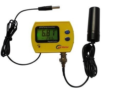 pH Messgerät mit Schwimmsonde und Temperaturanzeige pH Meter Aquarium Wassertest von FSR