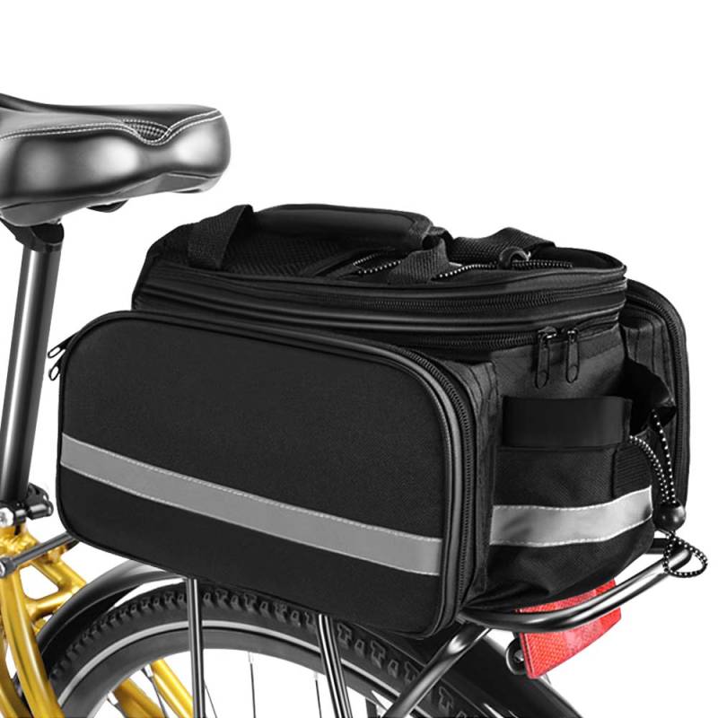 YYCFB Fahrrad Gepäckträgertasche, 3in1 Fahrradtasche Gepäckträger Tasche wasserdichte, Rucksack und Umhängetasche, Multifunktionale Sattel Tasche für MTB Rennrad Gepäckträger, 20L von YYCFB