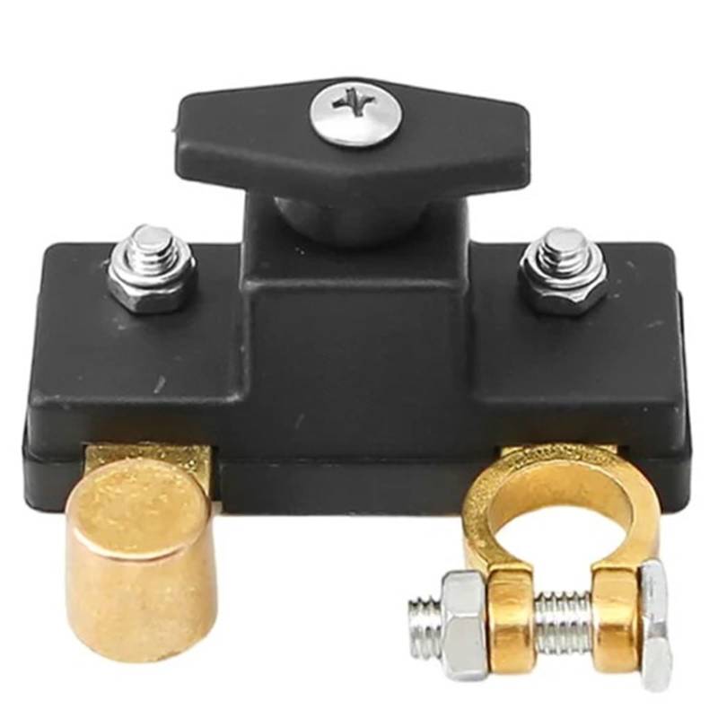 100 A Batterie-Minusschalter aus Messing, Batterie-Haupttrennschalter, Stromunterbrechung/Abschaltung, Kill-Schalter 12-24 V, von FSorce