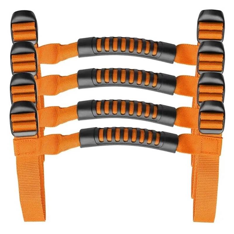 4X Überrollbügel-Haltegriffe, Griffgriff, passend for 1995–2021 J&ee&p Wr&an&gler YJ TJ JK JKU JL Sports Sahara(Orange) von FSorce