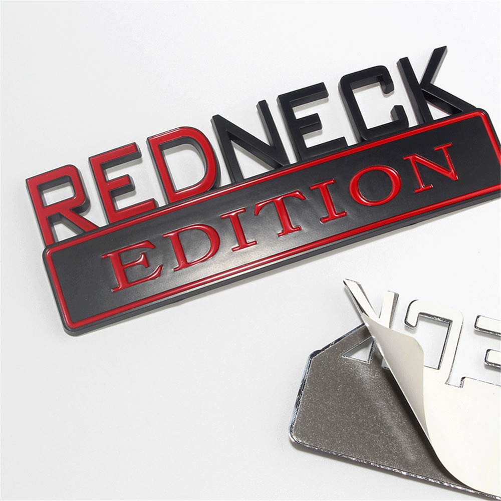 Forten Kingdom Redneck Edition für Auto, LKW, 3D-Buchstaben-Emblem, Aufkleber, 17,8 x 6,3 cm, Schwarz von FT&C