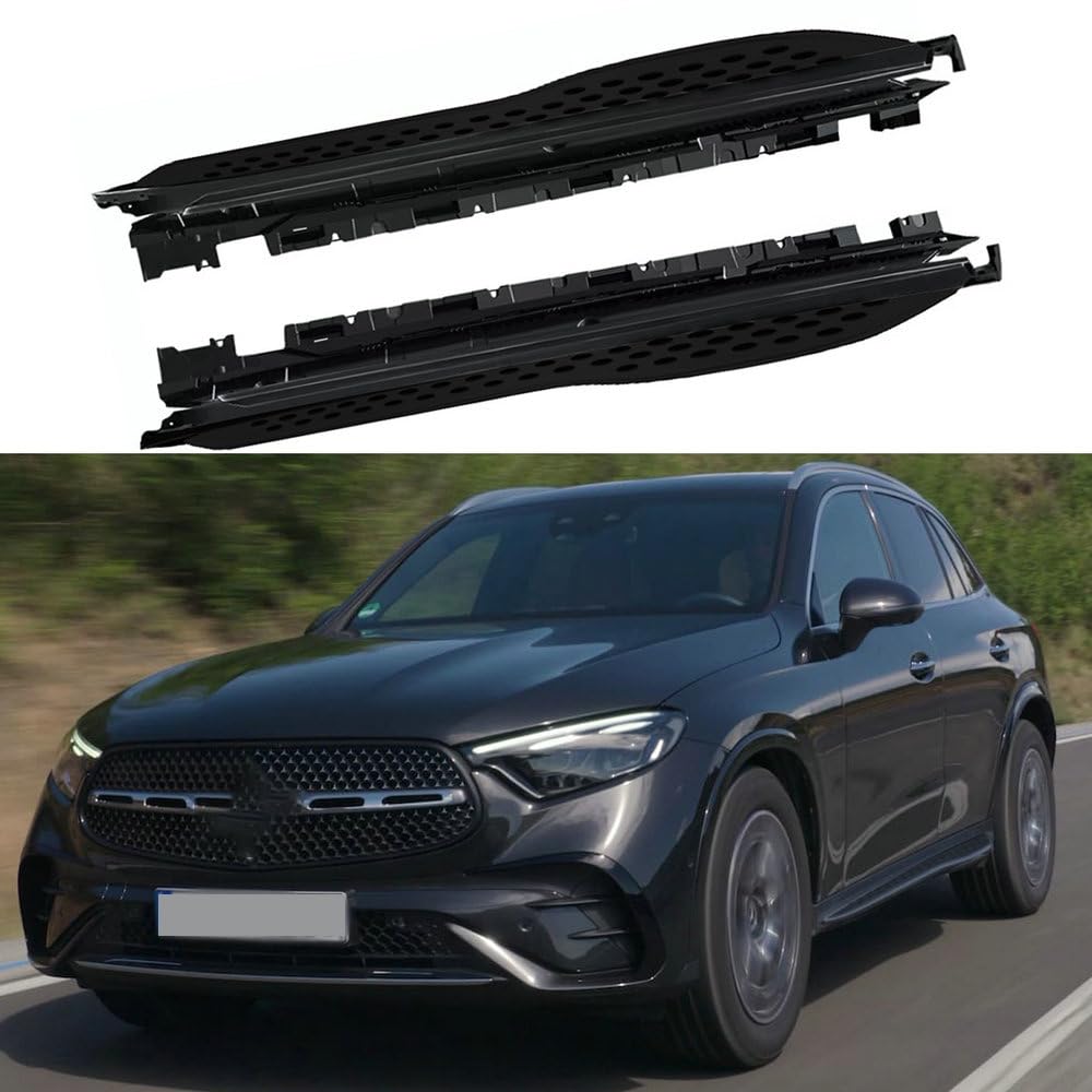 FTAPACCE 2 Stück Seitenstufen Trittbretter Nerf Bars Seitenpedale passend für Mercedes Benz GLC 300 X254 2023 2024 Aluminium Schwarz FTAPACCE 2 Stück Seitenstufen Trittbretter Nerf Bars Seitenpedale passend für Mercedes Benz GLC 300 X254 2023 2024 Aluminium Schwarz von FTAPACCE