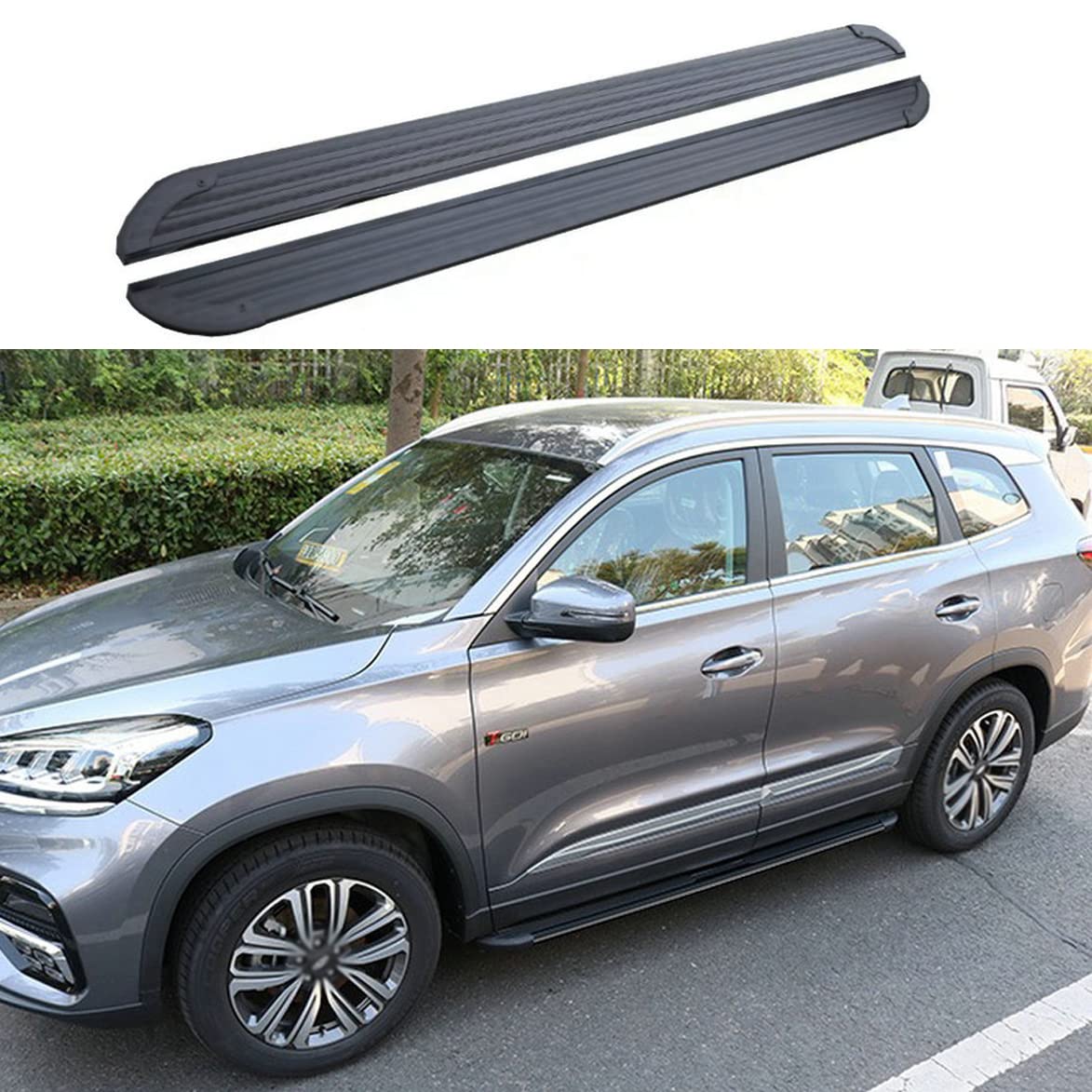 FTAPACCE 2 Stück Trittbretter Seitenstufen Nerf Bars Seitenpedale Aluminiumschutz passend für Kia Sorento 2020–2023 FTAPACCE 2 Stück Trittbretter Seitenstufen Nerf Bars Seitenpedale Aluminiumschutz passend für Kia Sorento 2020–2023 von FTAPACCE