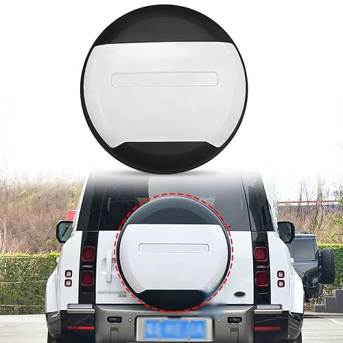 FTAPACCE Ersatzreifenabdeckung Portecor passend für Land Rover Defender 90 110 130 2-Türer 4-Türer 2020–2025 ABS-Kunststoff (Fuji White) von FTAPACCE