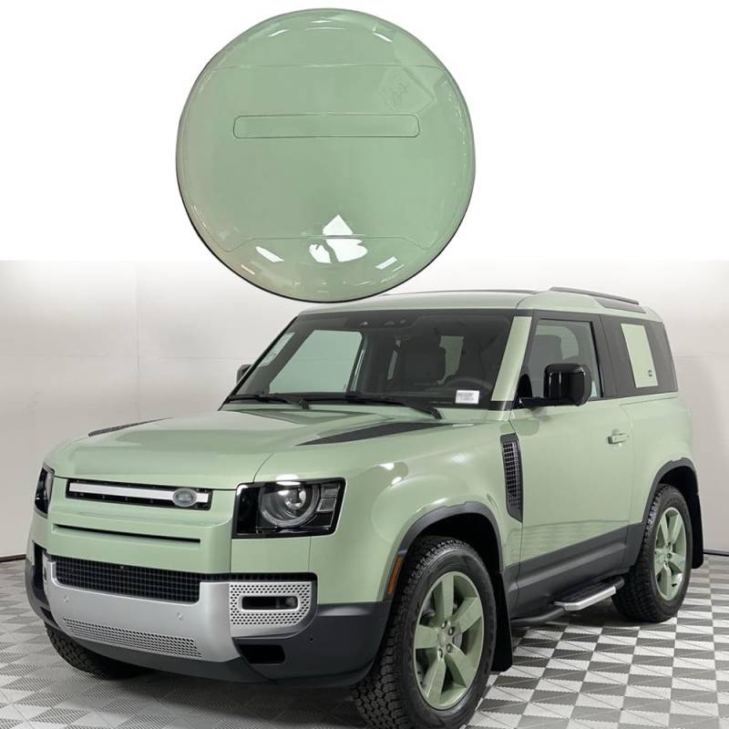 FTAPACCE Portecor Ersatzreifenabdeckung, passend für Land Rover Defender 90, 110, 130, 2-Türer, 4-Türer, 2020–2024, ABS-Kunststoff (Grasmeregrün) von FTAPACCE