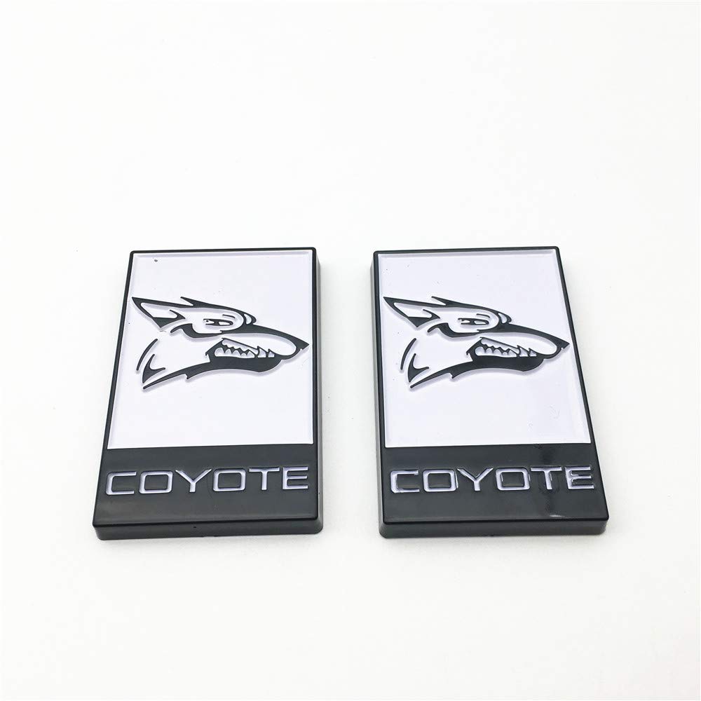 Coyote-Aufkleber für Kotflügelseite oder Heckklappe, 2 Stück, Weiß von FTC