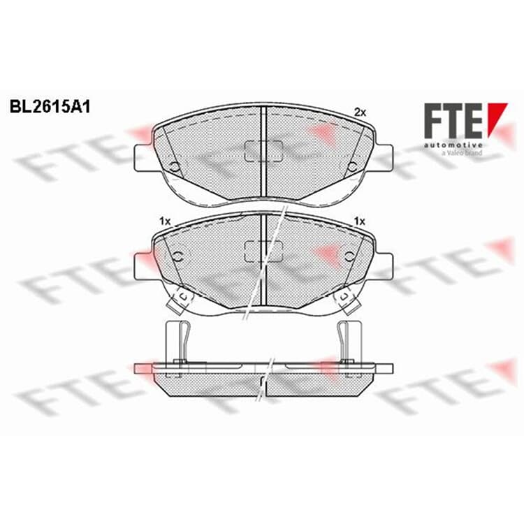 FTE Bremsbel?ge vorne Toyota Avensis Verso von FTE