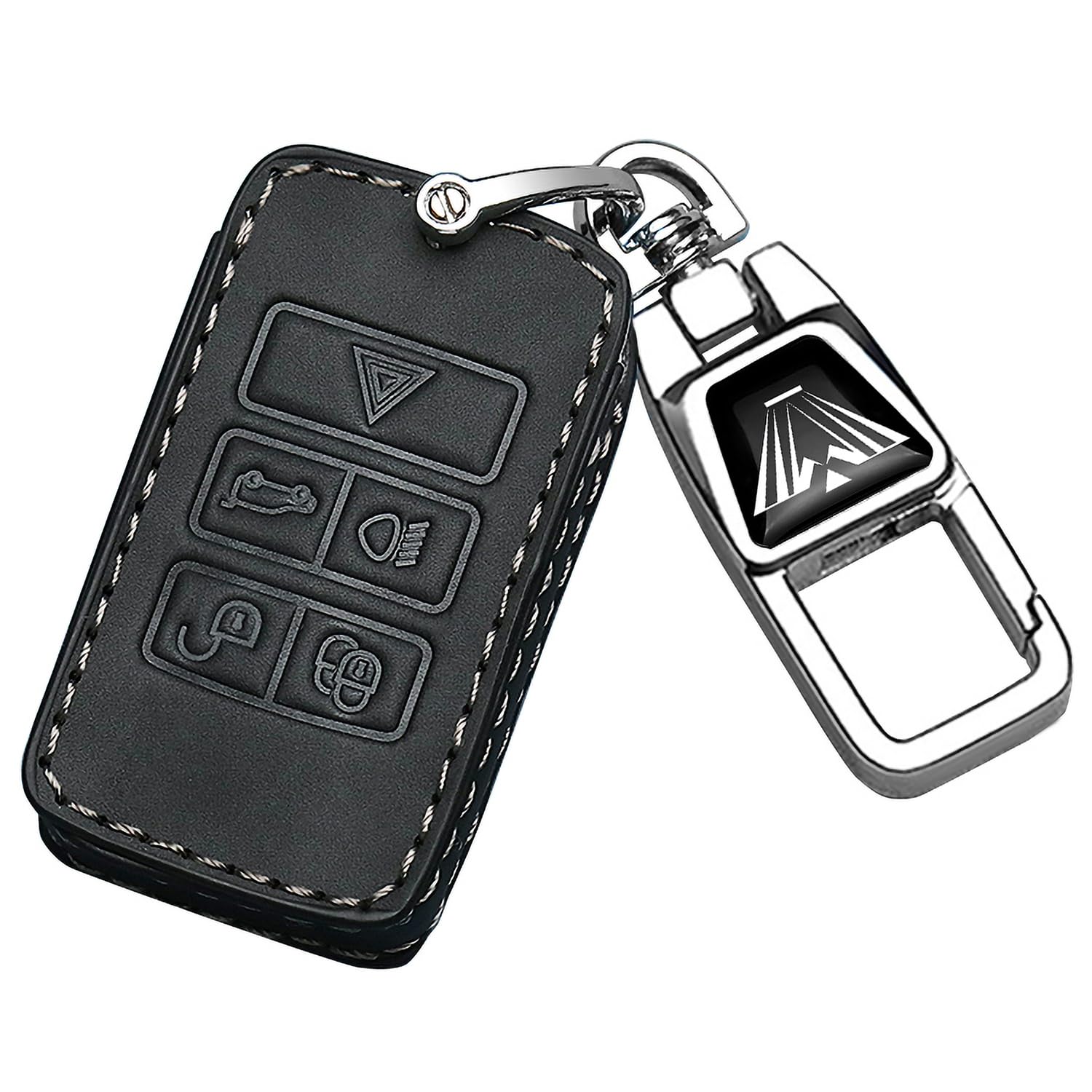 für Land Rover Leder Autoschlüssel Fob Cover&Metall Auto Schlüsselanhänger für LandRover Defender Discovery 5 Range Rover Sport Velar Evoque,Vollschutz Autoschlüssel Fob Fall Schlüsselschale Abdeckung für Land Rover Leder Autoschlüssel Fob Cover&Metall Auto Schlüsselanhänger für LandRover Defender Discovery 5 Range Rover Sport Velar Evoque,Vollschutz Autoschlüssel Fob Fall Schlüsselschale Abdeckung von FTGCRF