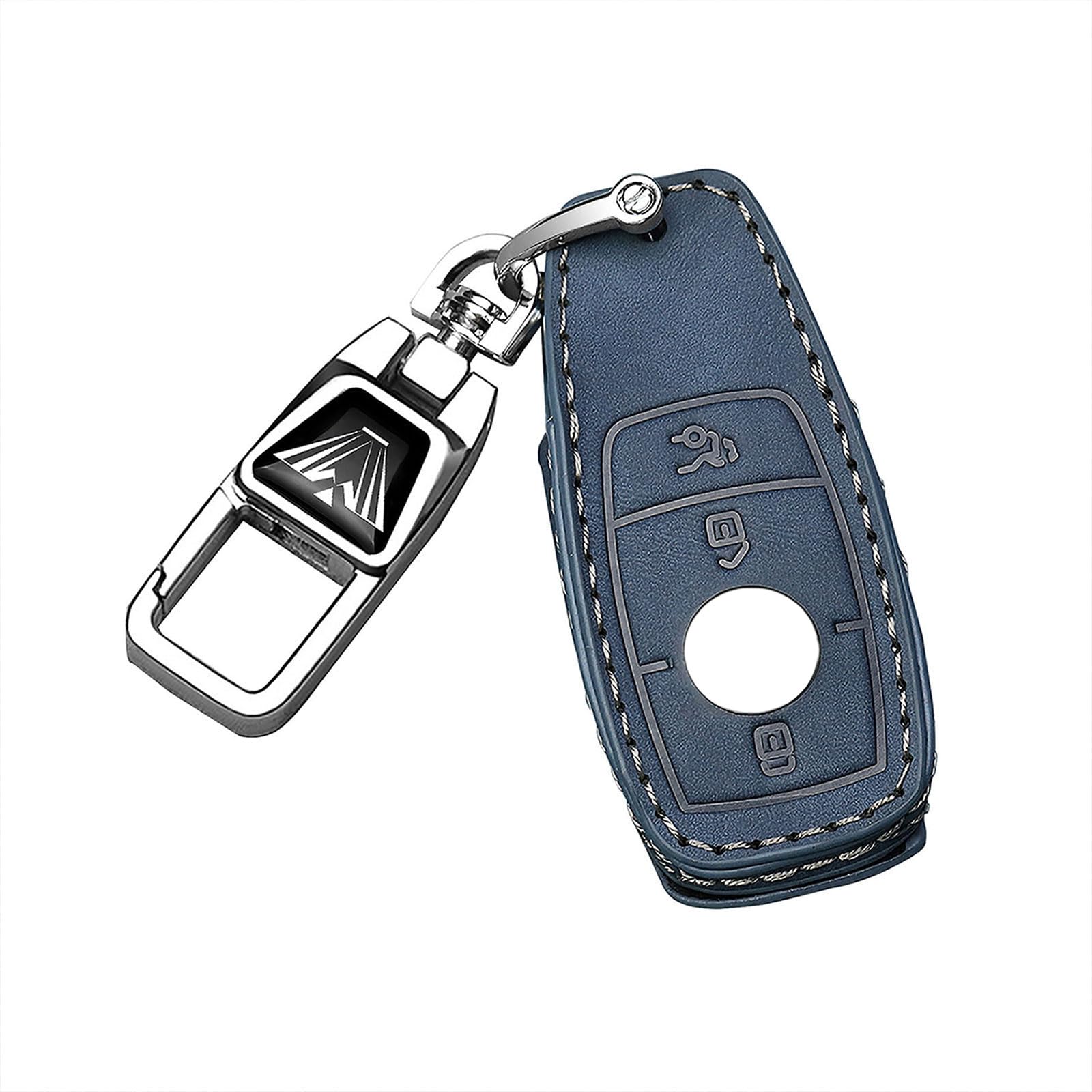 für Mercedes Leder Autoschlüssel Fob Cover&Legierung Metall Auto Schlüsselanhänger für 2019-2021 Benz A-C-G-Class,2017-2020 E-S-Class,Vollschutz Autoschlüssel Fob Fall Schlüsselschale Abdeckung für Mercedes Leder Autoschlüssel Fob Cover&Legierung Metall Auto Schlüsselanhänger für 2019-2021 Benz A-C-G-Class,2017-2020 E-S-Class,Vollschutz Autoschlüssel Fob Fall Schlüsselschale Abdeckung von FTGCRF
