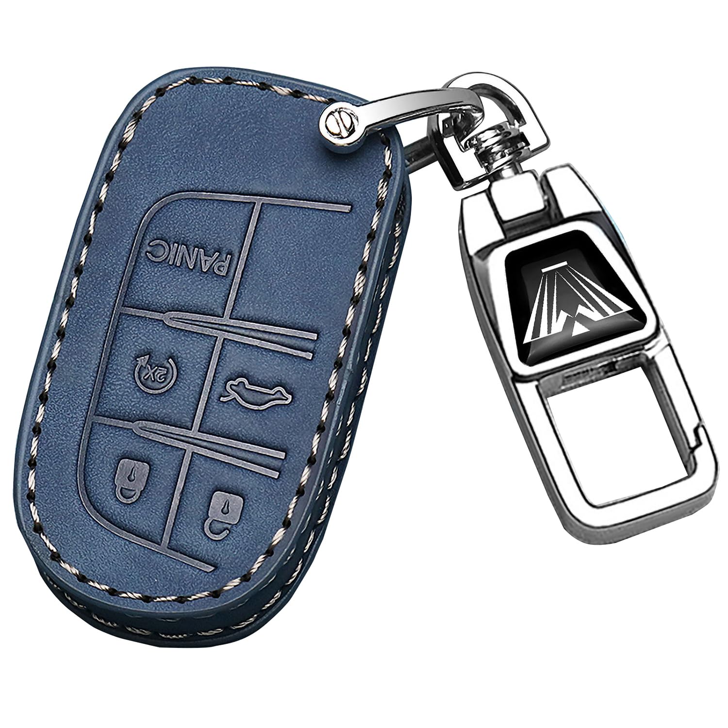 für Jeep Leder Autoschlüssel Fob Cover&Metall Auto Schlüsselanhänger für Jeep Grand Cherokee Renegade Wrangler Patriot Grand Commander,Vollschutz Autoschlüssel Fob Fall Schlüsselschale Abdeckung für Jeep Leder Autoschlüssel Fob Cover&Metall Auto Schlüsselanhänger für Jeep Grand Cherokee Renegade Wrangler Patriot Grand Commander,Vollschutz Autoschlüssel Fob Fall Schlüsselschale Abdeckung von FTGCRF