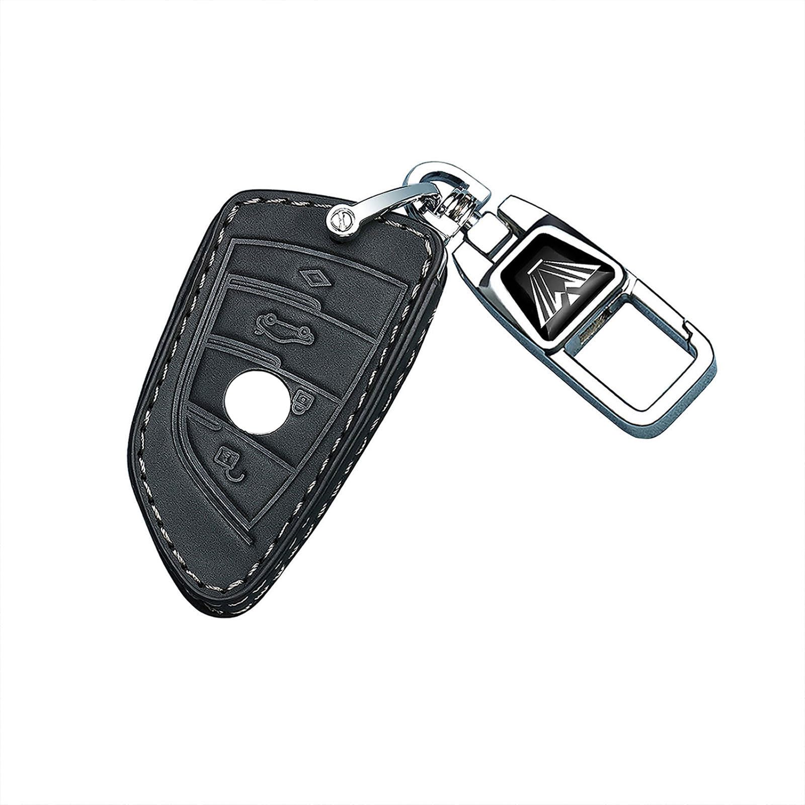 für BMW Leder Autoschlüssel Fob Cover&Legierung Metall Auto Schlüsselanhänger für BMW X1 X2 X3 X5 X6 X7 and Series 1 2 3 4 5 6 7 8,Vollschutz Autoschlüssel Fob Fall Schlüsselschale Abdeckung,Schwarz für BMW Leder Autoschlüssel Fob Cover&Legierung Metall Auto Schlüsselanhänger für BMW X1 X2 X3 X5 X6 X7 and Series 1 2 3 4 5 6 7 8,Vollschutz Autoschlüssel Fob Fall Schlüsselschale Abdeckung,Schwarz von FTGCRF