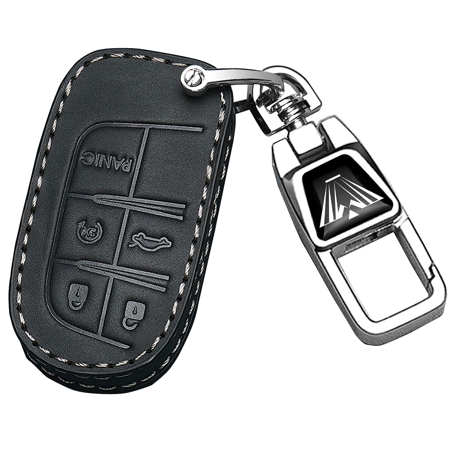 für Jeep Leder Autoschlüssel Fob Cover&Metall Auto Schlüsselanhänger für Jeep Grand Cherokee Renegade Wrangler Patriot Grand Commander,Vollschutz Autoschlüssel Fob Fall Schlüsselschale Abdeckung für Jeep Leder Autoschlüssel Fob Cover&Metall Auto Schlüsselanhänger für Jeep Grand Cherokee Renegade Wrangler Patriot Grand Commander,Vollschutz Autoschlüssel Fob Fall Schlüsselschale Abdeckung von FTGCRF