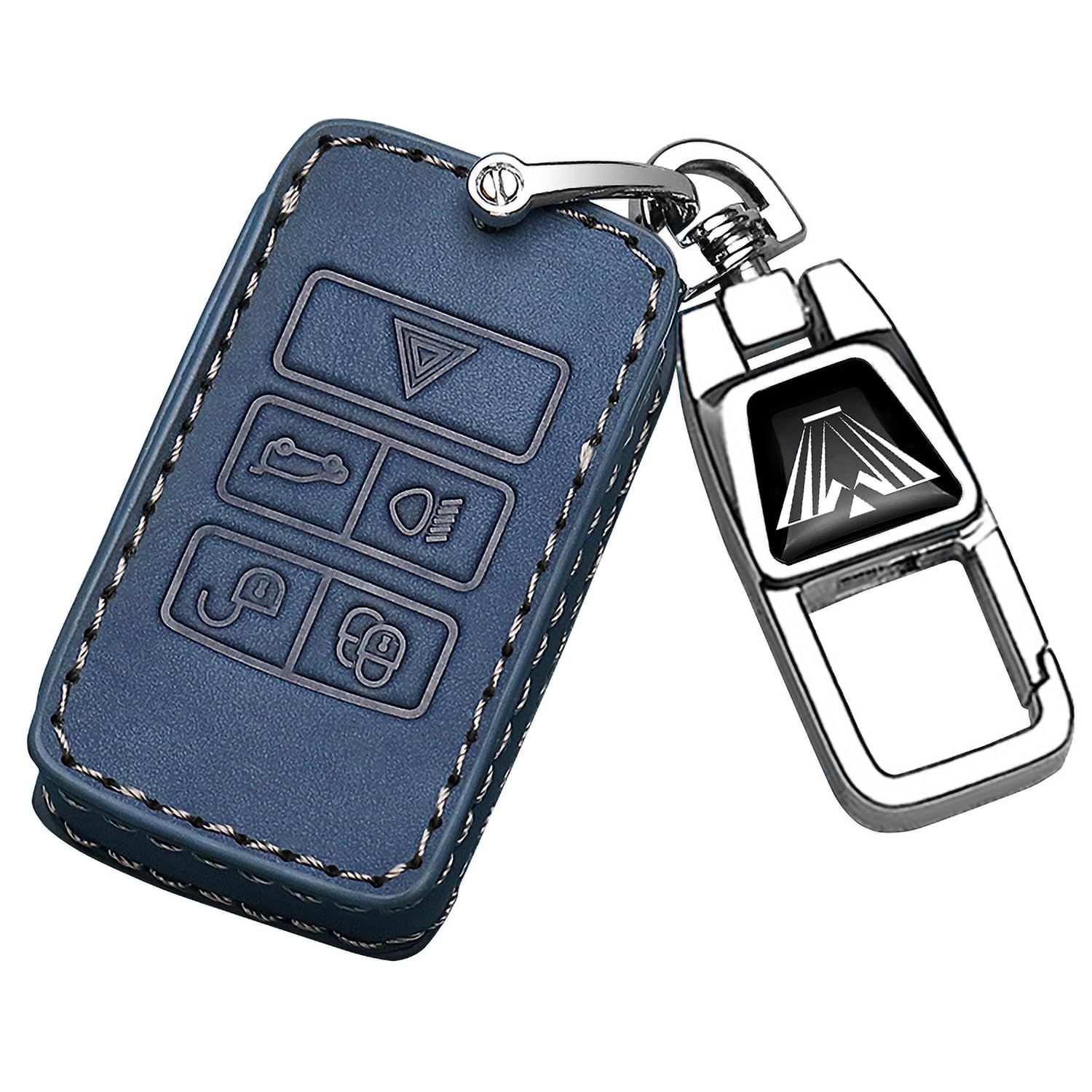 für Land Rover Leder Autoschlüssel Fob Cover&Metall Auto Schlüsselanhänger für LandRover Defender Discovery 5 Range Rover Sport Velar Evoque,Vollschutz Autoschlüssel Fob Fall Schlüsselschale Abdeckung für Land Rover Leder Autoschlüssel Fob Cover&Metall Auto Schlüsselanhänger für LandRover Defender Discovery 5 Range Rover Sport Velar Evoque,Vollschutz Autoschlüssel Fob Fall Schlüsselschale Abdeckung von FTGCRF