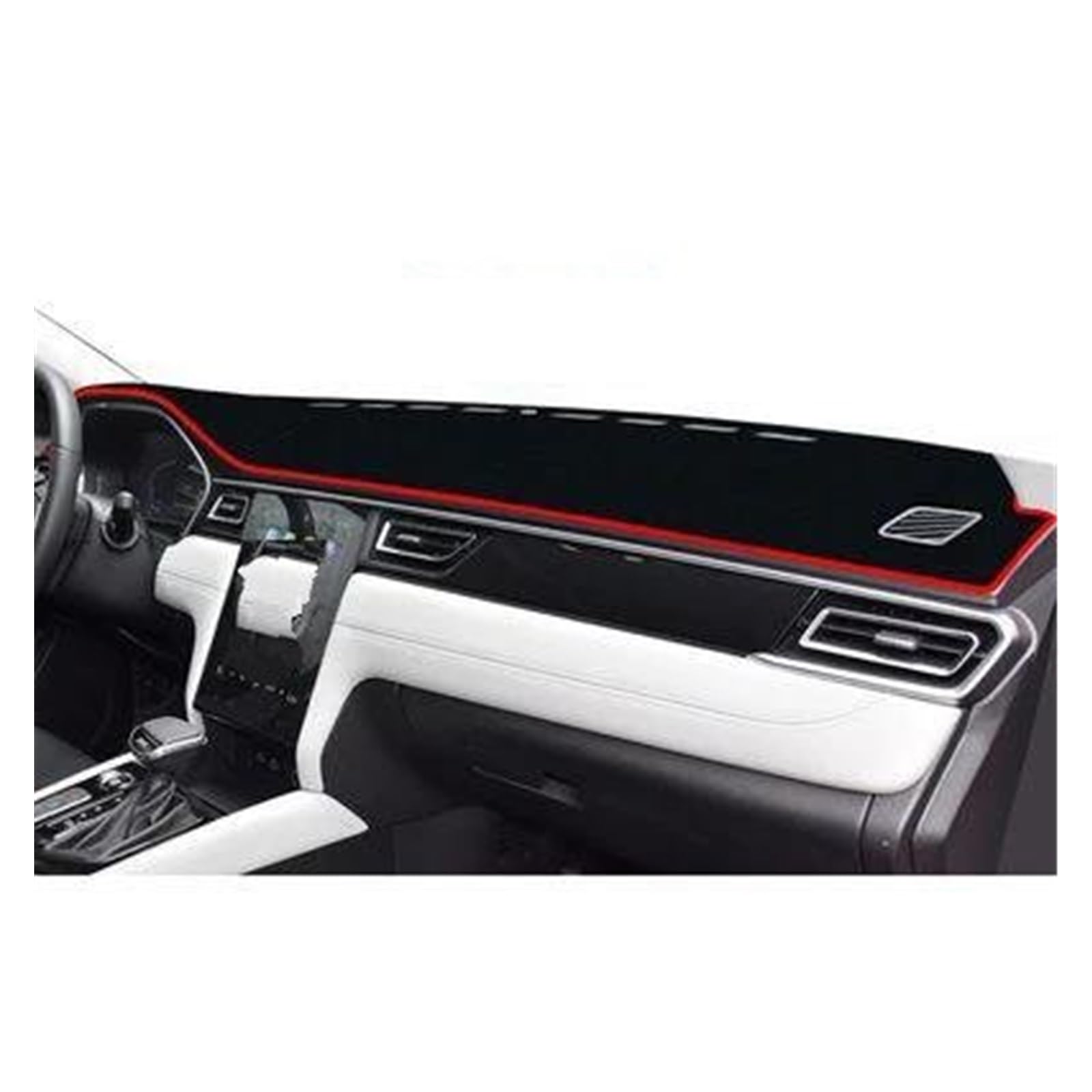 Armaturenbrett Abdeckung Für JAC Für J7 2020 2021 2022 2023 Dashboard Vermeiden Licht Pad Instrument Plattform Schreibtisch Abdeckung Matten Teppiche Zubehör Auto-Styling Armaturenbrett Matte(Rot) von FTJKKVV
