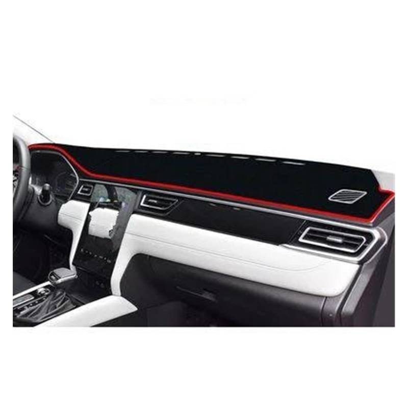 Armaturenbrett Abdeckung Für JAC Für J7 2020 2021 2022 2023 Dashboard Vermeiden Licht Pad Instrument Plattform Schreibtisch Abdeckung Matten Teppiche Zubehör Auto-Styling Armaturenbrett Matte(Rot) von FTJKKVV
