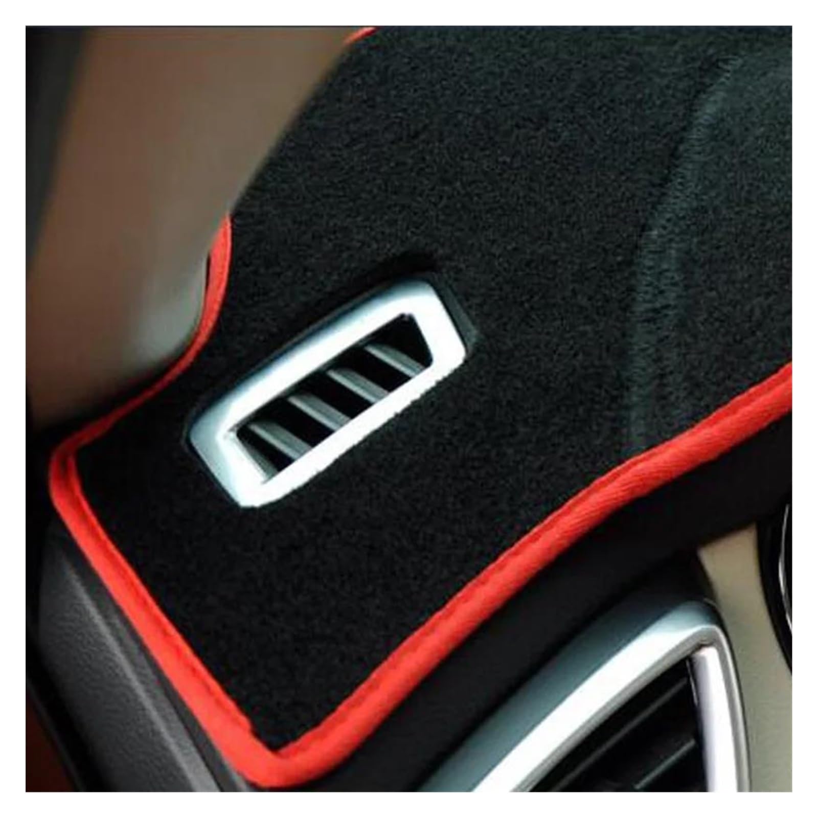 Armaturenbrett Abdeckung Für Jazz Auto Dashboard Abdeckung Dash Matte Für 3RD Für Generation 2014 2015 2016 2017 2018 Nicht-Slip Rechts Sonne Schatten Teppich RHD Armaturenbrett Matte(Rot) von FTJKKVV