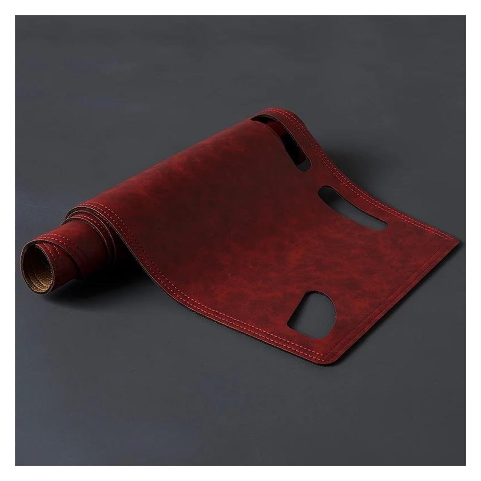 Armaturenbrett Abdeckung Für Lexus Für IST XE20 2006-2013 IS250 250 300h 350 200d 220d Retro Leder Kissen Dashboard Abdeckung Bord Matte Teppich Pad Sonnenschutz Armaturenbrett Matte(Rot,RHD) von FTJKKVV