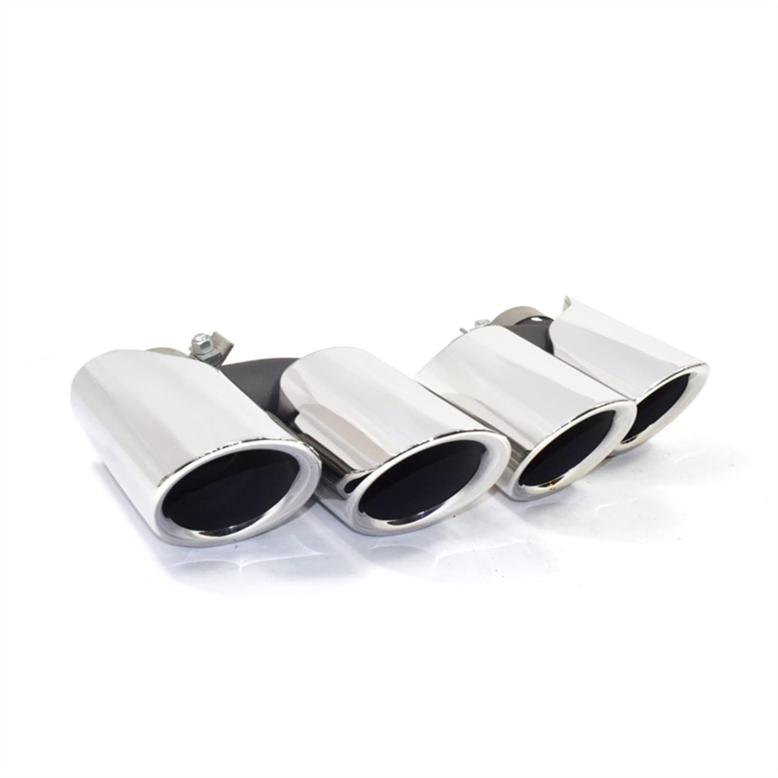 Auspuffblende 304 Edelstahl Endrohr Für Für Macan 2019-2020 Für GTS Schalldämpfer Spitze Auto Auspuff Endrohr Endrohrblende(Silver 2) von FTJKKVV