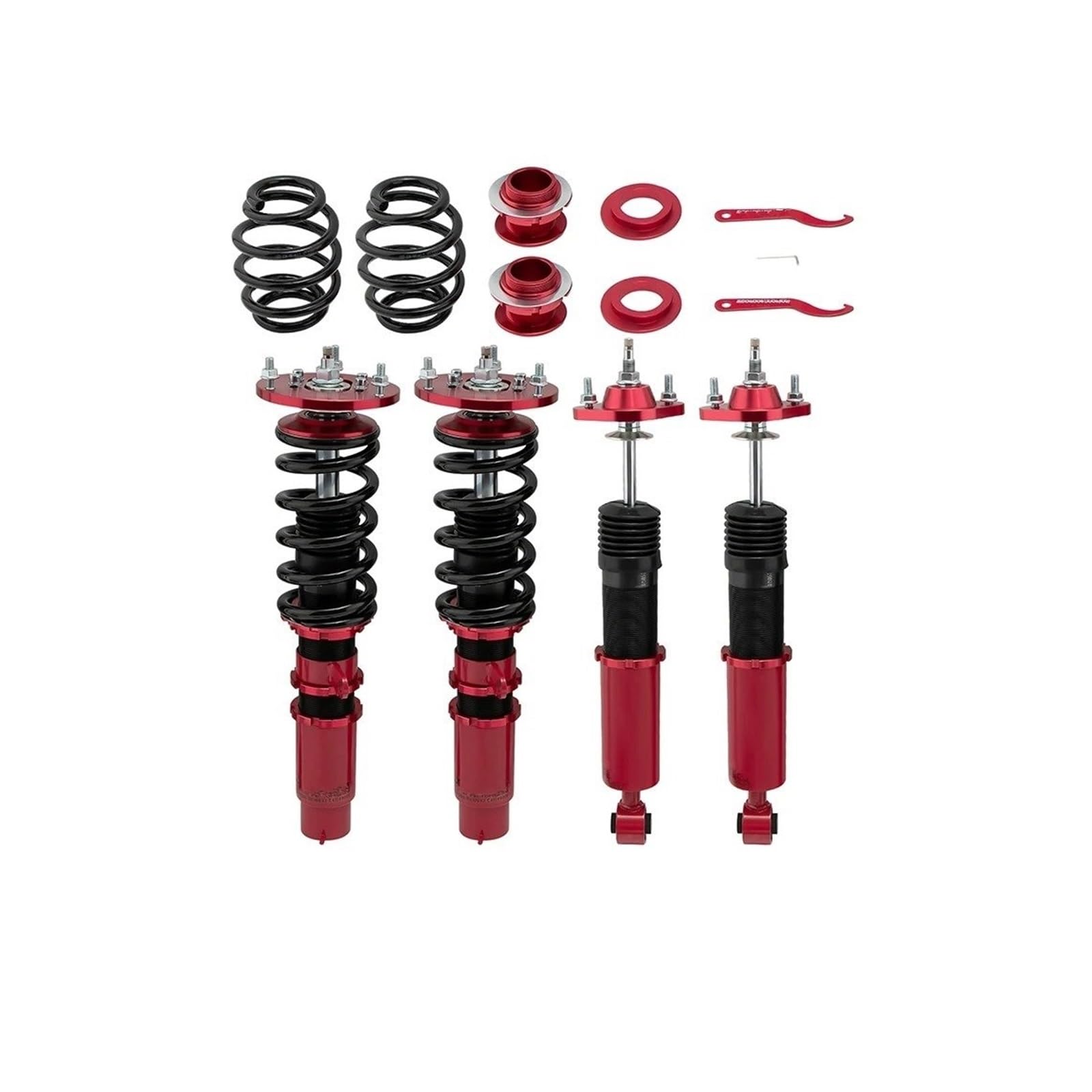 Federbein Stoßdämpfer 24-Wege ADJ.Damper Gewindefahrwerk Sturts Kit Für E46 3Serie 320i 323i 328i 1998 1999 2000 2001 2002 2003 2004 2005 2006 Federbein Stoßdämpfer 24-Wege ADJ.Damper Gewindefahrwerk Sturts Kit Für E46 3Serie 320i 323i 328i 1998 1999 2000 2001 2002 2003 2004 2005 2006 von FTJKKVV