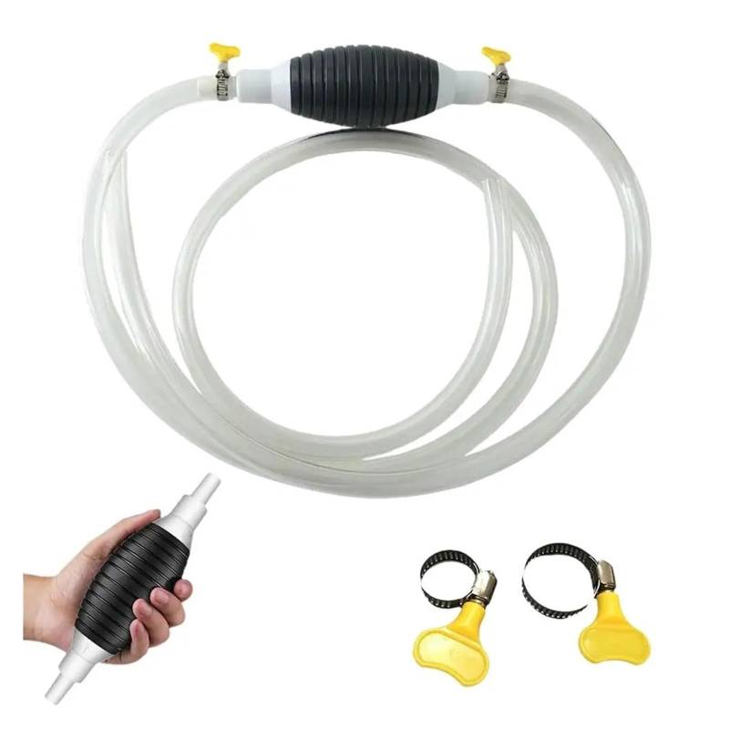 Kraftstoffpumpe Auto-Kraftstoffpumpe Hand-Strohpumpe Für Flüssigbenzin Tuning-Kraftstoff Benzin-Dieselpumpe 3/2/1M PVC Handliche Manuelle Gas-/Ölpumpe Benzinpumpe(100cm) von FTJKKVV