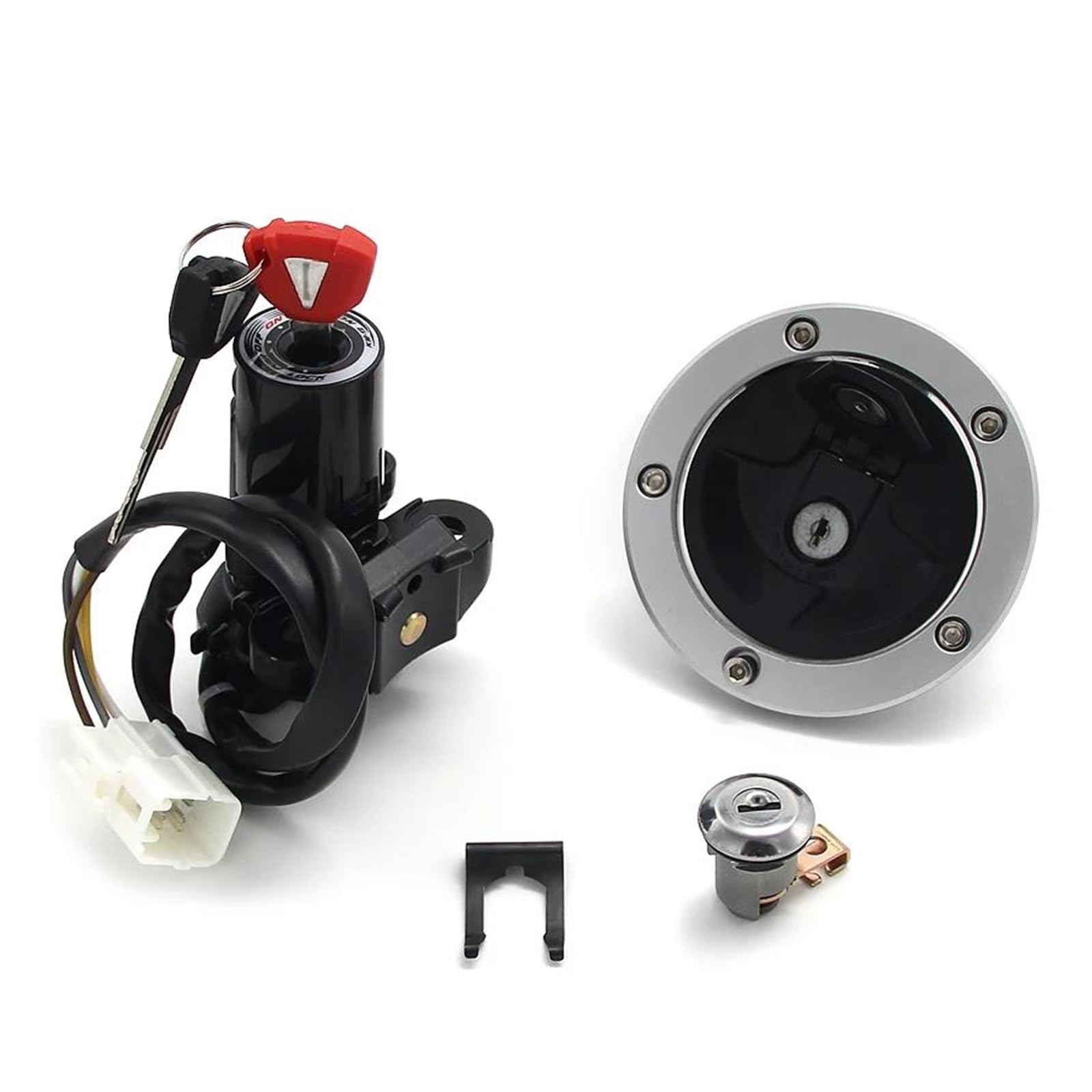 Zündspulenmodul Zündungen 27005-0556 27045-5470 51049-0030 Motorrad Zündschloss Kraftstoff Gas Kappe Sitz Lock Key Kit Für Kawasaki ZX1000 Für Ninja ZX10R Zündspulenmodul Zündungen 27005-0556 27045-5470 51049-0030 Motorrad Zündschloss Kraftstoff Gas Kappe Sitz Lock Key Kit Für Kawasaki ZX1000 Für Ninja ZX10R von FTJKKVV