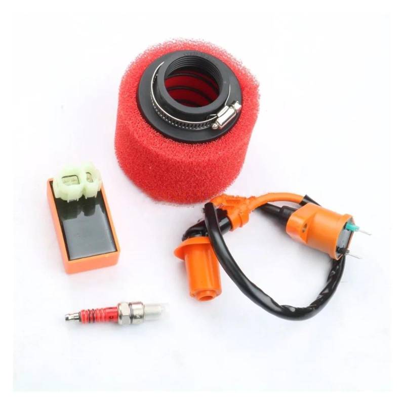 Zündspulenmodul Zündungen 6-polige AC-CDI-Zündspule Und 38-mm-Luftfilter Und A7TC-Zündkerze Für GY6 139QMB 50cc 4T von FTJKKVV