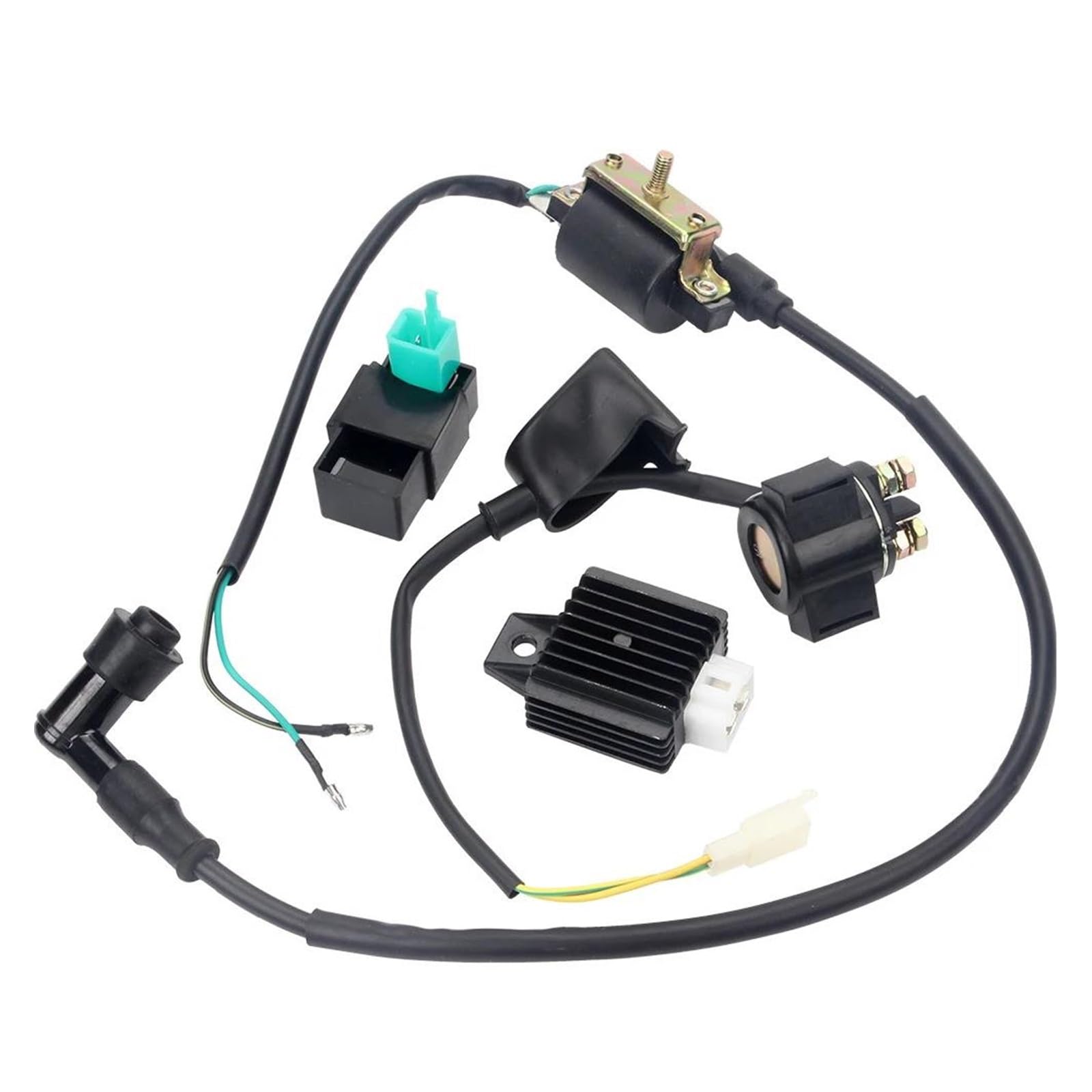 Zündspulenmodul Zündungen Für 50CC 70CC 90CC 110CC Pit Bike ATV Quad CDI Box Zündspule Regler Gleichrichter Relais Magnet Kit Zündspulenmodul Zündungen Für 50CC 70CC 90CC 110CC Pit Bike ATV Quad CDI Box Zündspule Regler Gleichrichter Relais Magnet Kit von FTJKKVV