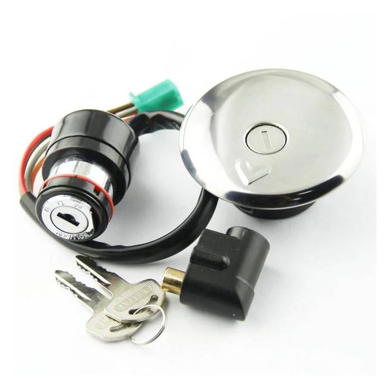 Zündspulenmodul Zündungen Für Suzuki GN125 1982 1983 1984 1985 1986 1987 1988 1989 1990 1991 1992-2001 Kraftstoff Tank Abdeckung Kappe Schloss Mit Zündschloss Sperren von FTJKKVV