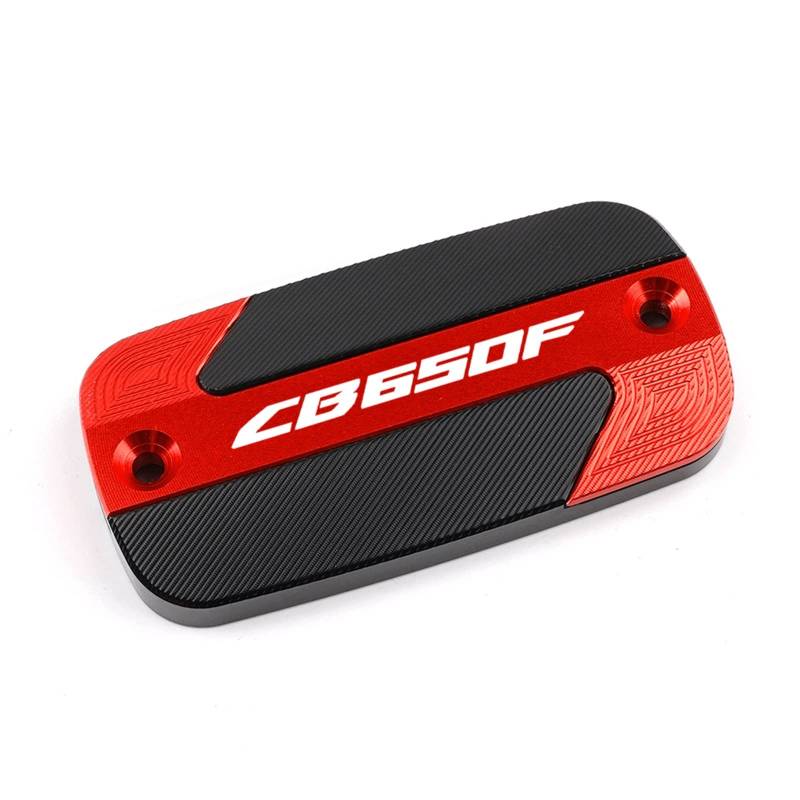 Für Honda CB650F 2014-2018 Motorrad CNC Zubehör Bremsflüssigkeitsbehälter Vorne Bremsflüssigkeitsbehälter Abdeckung Ölbecherkappenschutz (Farbe : Rot) von FTNBAE