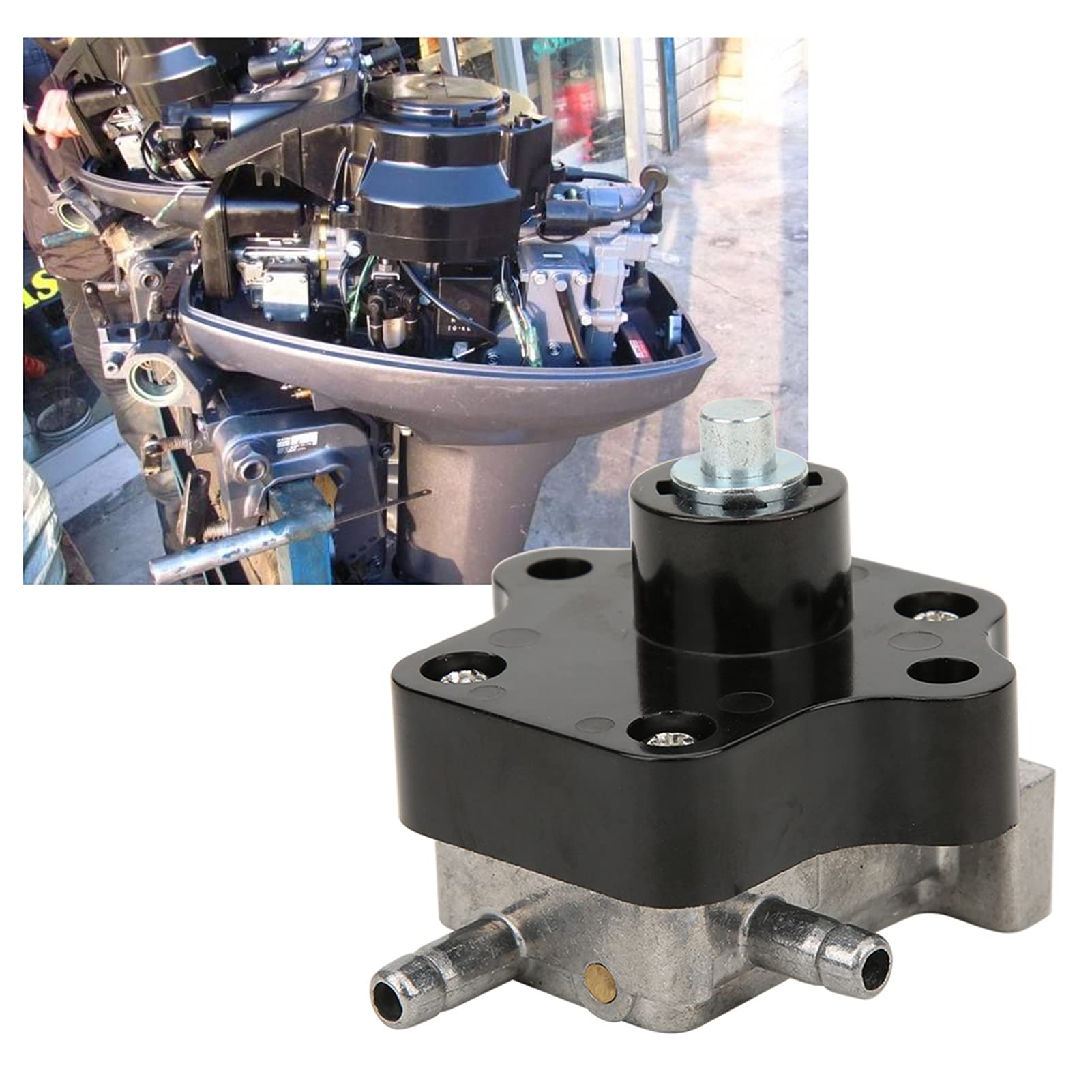 Außenborder-Kraftstoffpumpe passend für Motor 4 PS 6 PS 8 PS 9,8 PS, Viertakt-Außenborder-Zubehör Kraftstoffpumpe Metallmotor Kraftstoffpumpe Ersatz 3H6-04000-7 Außenborder-Kraftstoffpumpe passend für Motor 4 PS 6 PS 8 PS 9,8 PS, Viertakt-Außenborder-Zubehör Kraftstoffpumpe Metallmotor Kraftstoffpumpe Ersatz 3H6-04000-7 von FTVOGUE