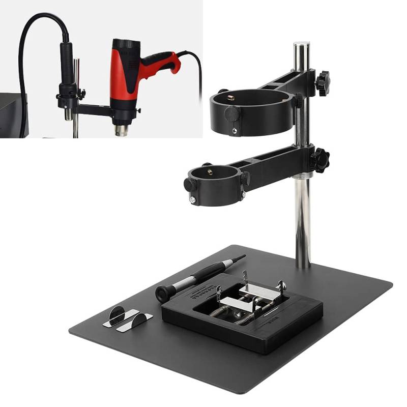 FTVOGUE Heißpistolenhalterung, MovableBga FixTecureBracket für Wärme, Wissenschaftliches Design, Einfach zu Bedienende, Universelle Desktop -Unterstützungsständer mit 360 Grad, Klammern, Klammern von FTVOGUE