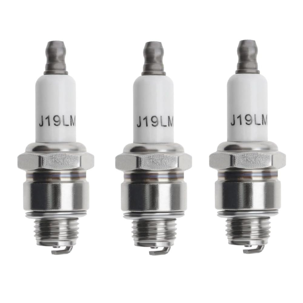 Rj19Lm Zündkerze 3 Stück 4-Takt Rasenmäher Zündkerzen Freischneider Zündkerzen für Champion Rj19Lm BR2LM Motorgeräte 3121-C5-0041 Rj19Lm Zündkerze 3 Stück 4-Takt Rasenmäher Zündkerzen Freischneider Zündkerzen für Champion Rj19Lm BR2LM Motorgeräte 3121-C5-0041 von FTXanty