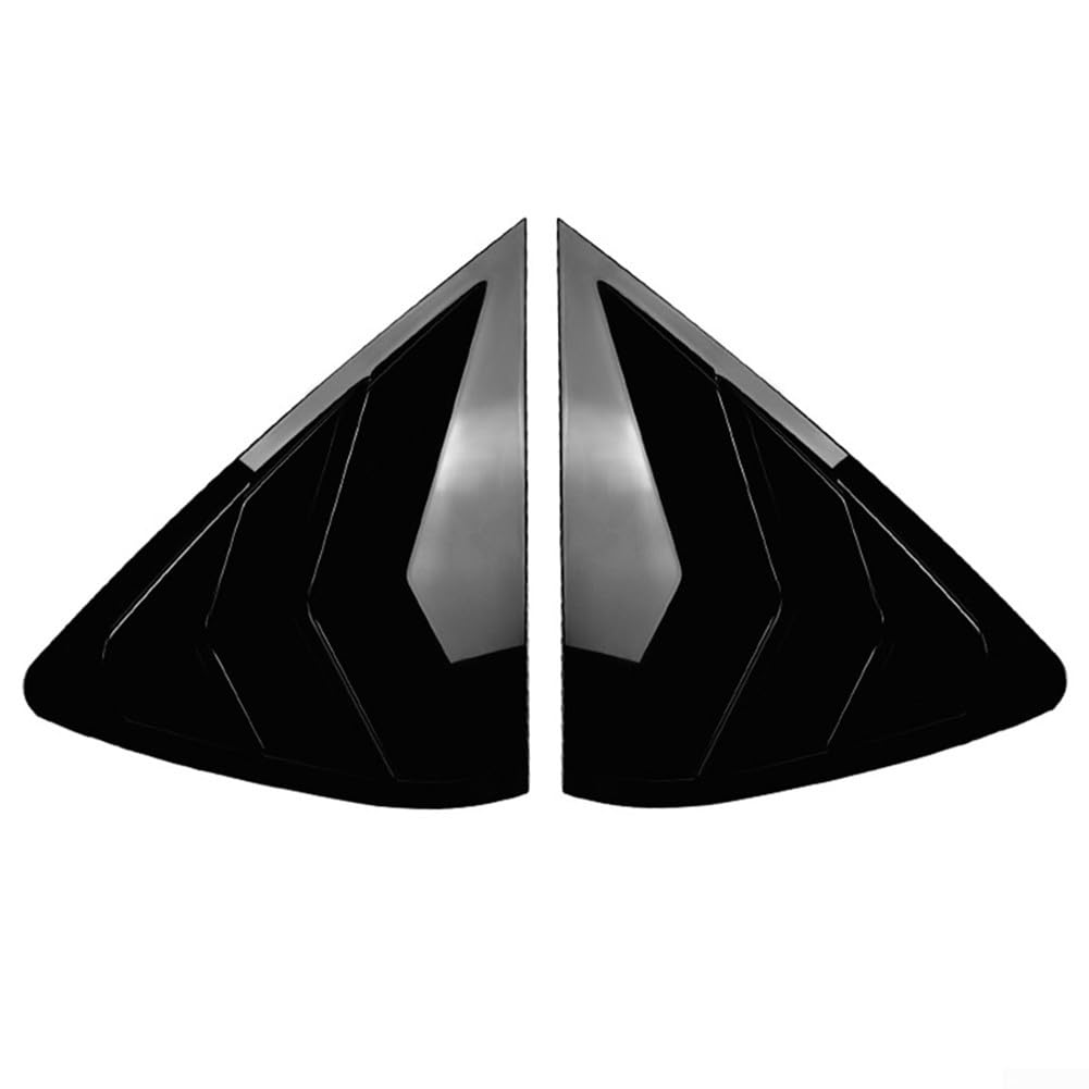26) Make a Statement Glänzend Schwarz Hecktür Glas Jalousien Abdeckung Blende Verkleidung für X6 F16 (Schwarz) von FUANA