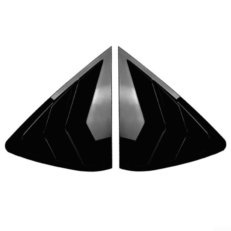 26) Make a Statement Glänzend Schwarz Hecktür Glas Jalousien Abdeckung Blende Verkleidung für X6 F16 (Schwarz) von FUANA