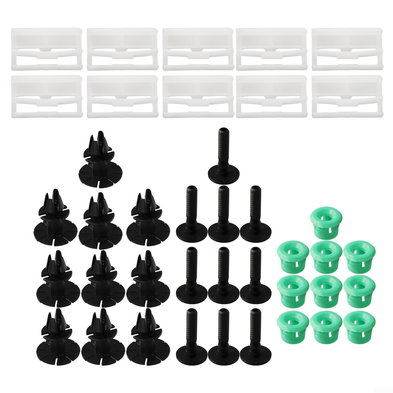 40-teiliges Seitenschweller-Befestigungsset für 3er-Serie E90 E91, komplettes Set von Clips für M-Stil-Upgrade 40-teiliges Seitenschweller-Befestigungsset für 3er-Serie E90 E91, komplettes Set von Clips für M-Stil-Upgrade von FUANA