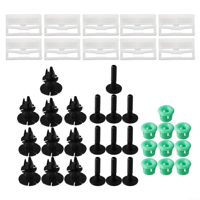 40-teiliges Seitenschweller-Befestigungsset für 3er-Serie E90 E91, komplettes Set von Clips für M-Stil-Upgrade von FUANA