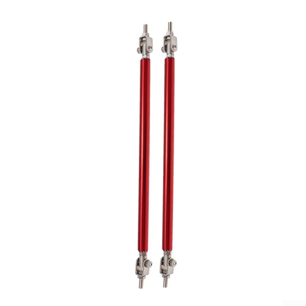 Einfache Installation Verstellbare Stützstangen für Auto Frontstoßstange Lippe Splitter (rot) von FUANA