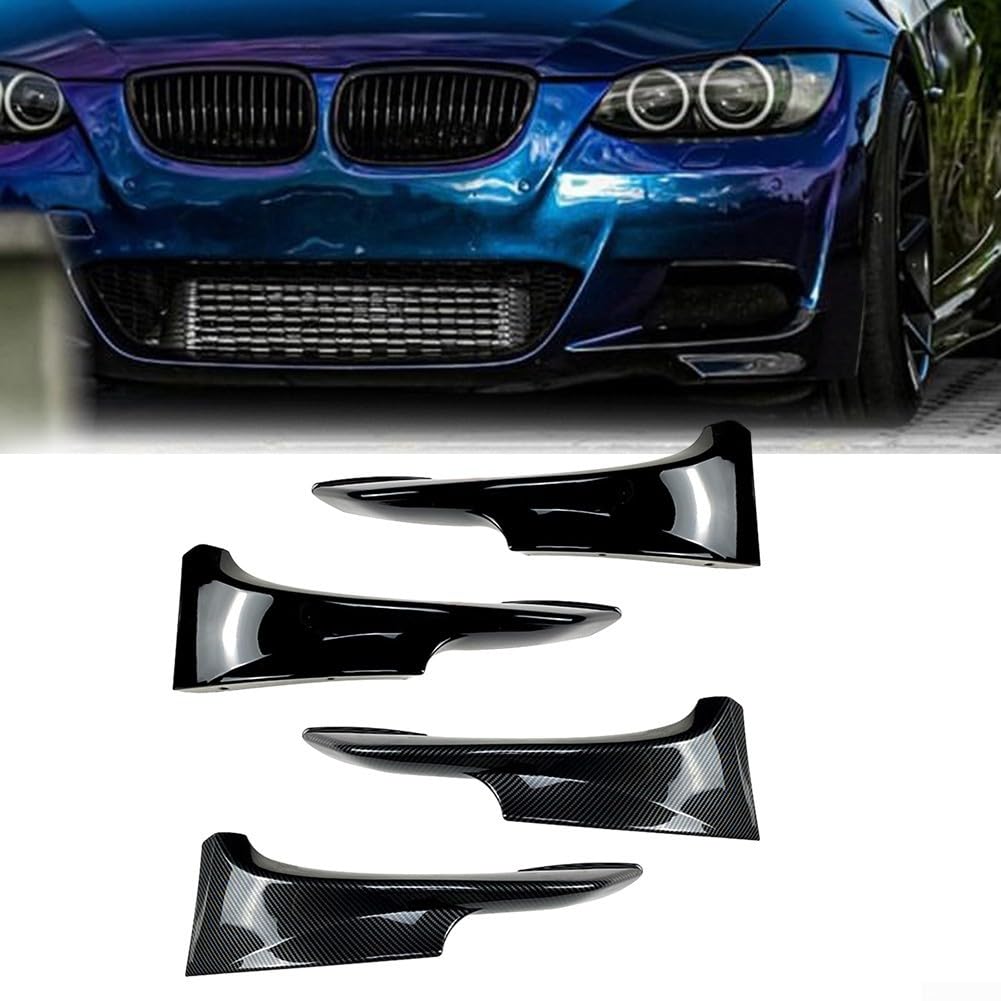 Für BMW Frontstoßstange Splitter Lippe Spoiler für Modelljahre 2006 2013, entworfen für schnelle Installation an E92 und E93 Modellen (Carbon Look 2006-2009) von FUANA
