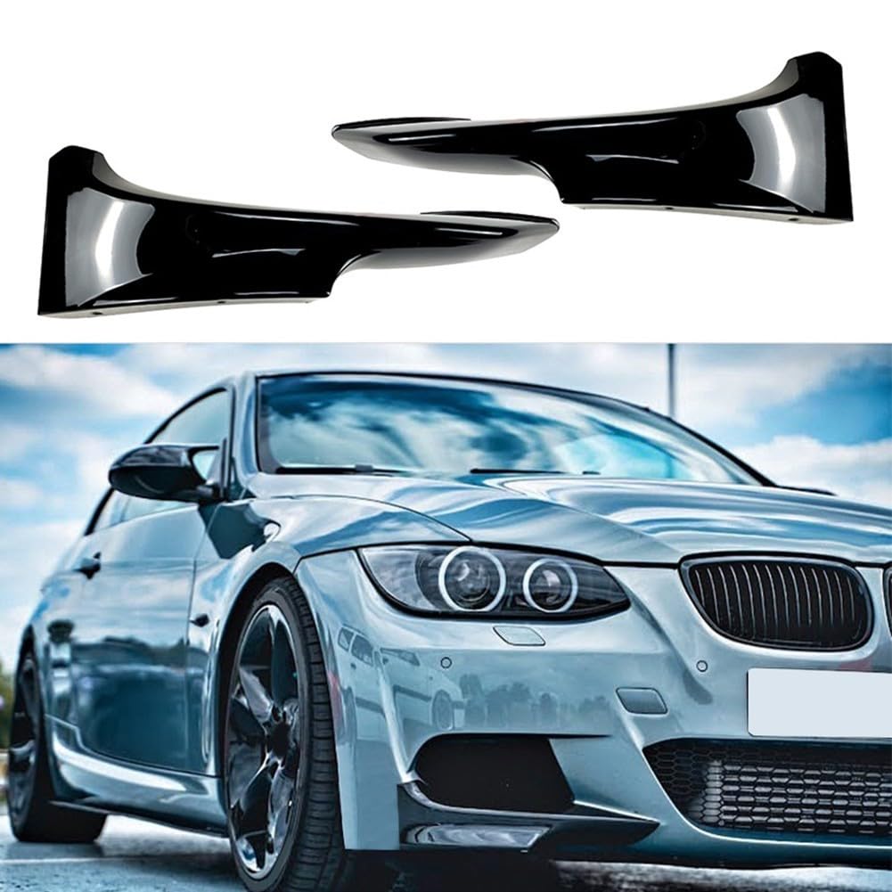 Für BMW Frontstoßstange Splitter Lippe Spoiler für Modelljahre 2006 2013, entworfen für schnelle Installation auf E92 und E93 Modellen (Glanz Schwarz 2010-2013) von FUANA