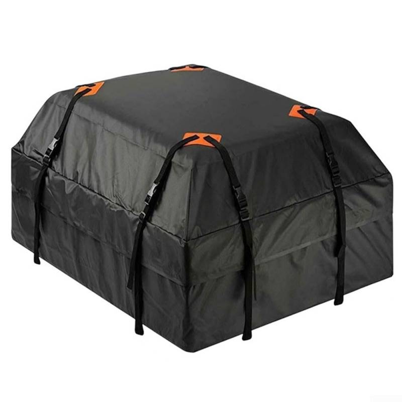 Gepäckträger, geräumige, wasserdichte Autodachtasche mit acht festen Bandagen, perfekt für Roadtrips und Campingausflüge (600D) von FUANA
