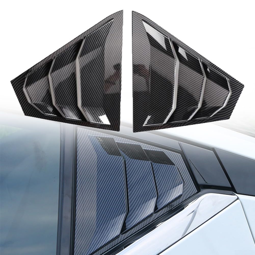 Aerodynamische Hecktür-Glaslamellen für Nissan Altima 2019 2023, ABS-Material (Kohlefaser), 2 Stück von FUBESK