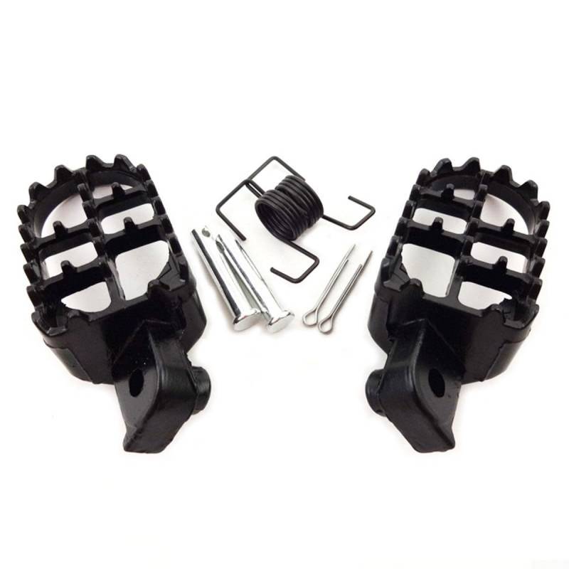 Dirt Bike Aluminium-Pedal-Set, Premium-Paar, speziell für die Verwendung mit beliebten Modellen wie TW200, allen Hondas CRFs und Yamaha's PX Serie von FUBESK