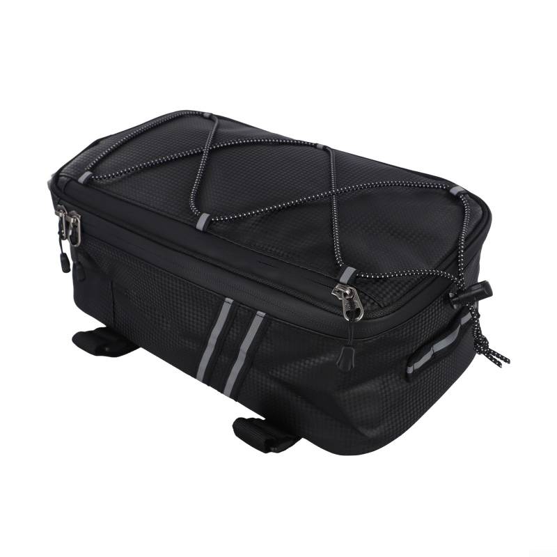 FUBESK Kofferraumtasche für Elektrofahrräder, 8L Kapazität, sichere reflektierende Gurte, praktische Gepäckträgeraufbewahrung, perfekt für Falträder von FUBESK