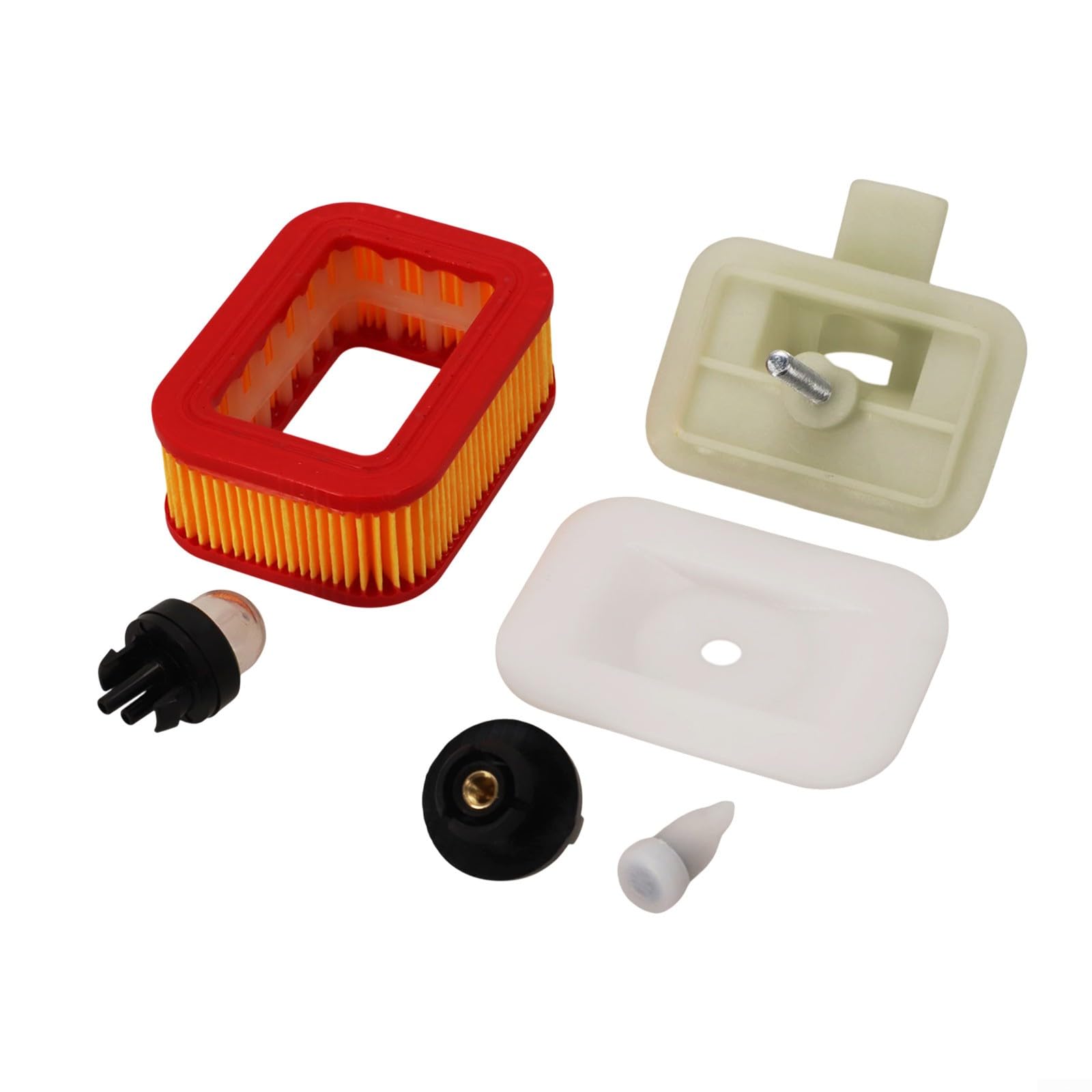 FUBESK Motorsägen-Kraftstofftank-Belüftungsset, kompatibel mit 5200 5800 52CC 58CC Modellen, 6-teiliges Luftfilter-Basisbirnenausgleichsventil-Set FUBESK Motorsägen-Kraftstofftank-Belüftungsset, kompatibel mit 5200 5800 52CC 58CC Modellen, 6-teiliges Luftfilter-Basisbirnenausgleichsventil-Set von FUBESK
