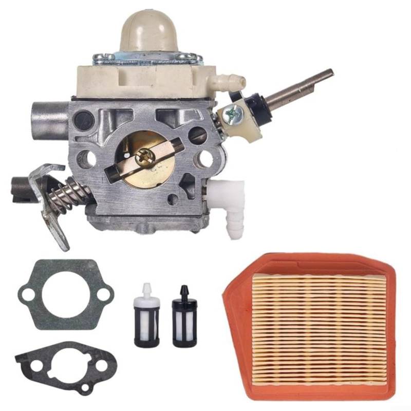 FUBESK Vergaser-Kit für FS240 FS240R FS240RC FS260R FS260RC FS340 FS360 FS410 Trimmer Freischneider Ersatzteile mit Luftfilter von FUBESK