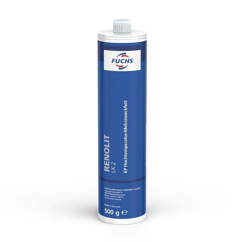 FUCHS Renolit Duraplex EP 2 LX 2 Fett Schmierfett 500gr System Reiner Kartusche von FUCHS Silkolene