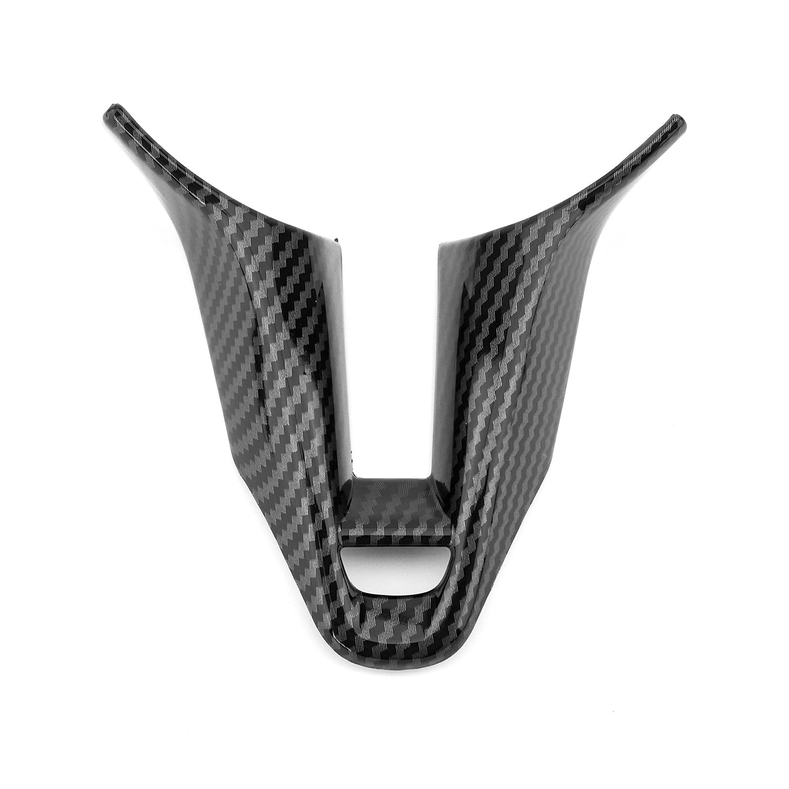 FUEISOF Auto Lenkradabdeckungen Dekor Aufkleber Streifenleiste Innenleiste Passend für Hyundai I30 I30N 2017-2024 (Kohlefaser Stil) von FUEISOF