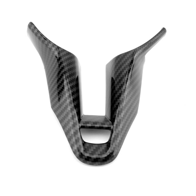 FUEISOF Für Hyundai I20 N Kona N Elantra N 2021-2023 LHD Auto Lenkrad Rahmen Auto Zubehör Abdeckung (Kohlefaser Stil ABS) von FUEISOF
