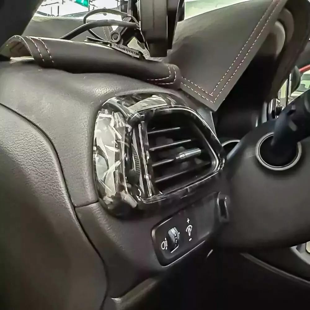 FUEISOF Für Hyundai i30 i30N 2017-2024 Auto-Luftauslass Lüftungsgitter Abdeckung 2 Stück Rechts und Links (Geschmiedete) von FUEISOF