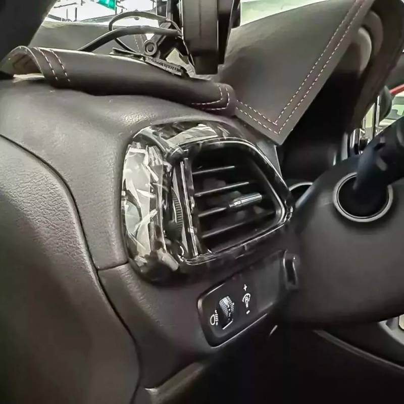 FUEISOF Für Hyundai i30 i30N 2017-2024 Auto-Luftauslass Lüftungsgitter Abdeckung 2 Stück Rechts und Links (Geschmiedete) von FUEISOF